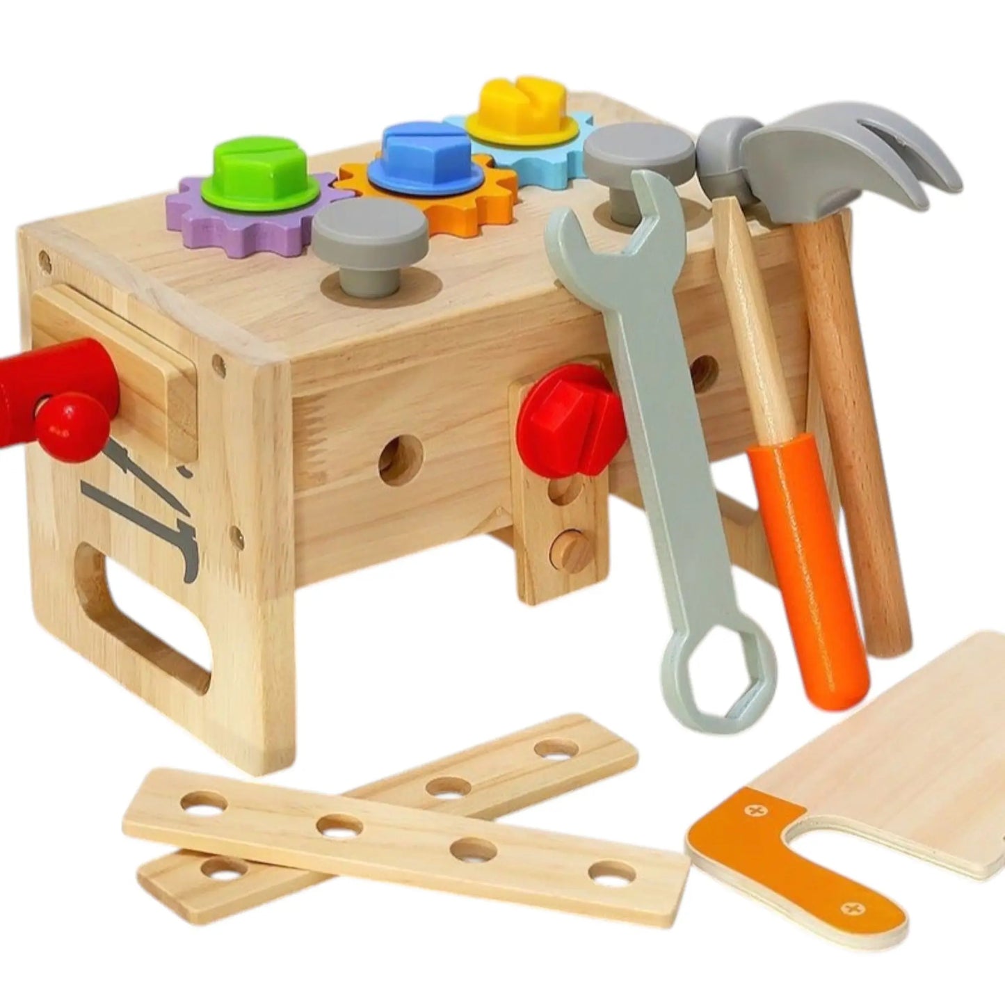 Montessori Solid Wooden Kids Tool Set